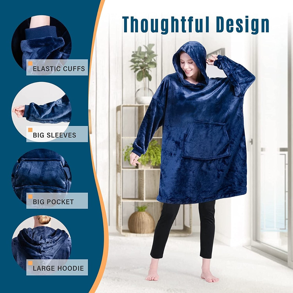 Warm Wearable "Blanket Hoodie" 